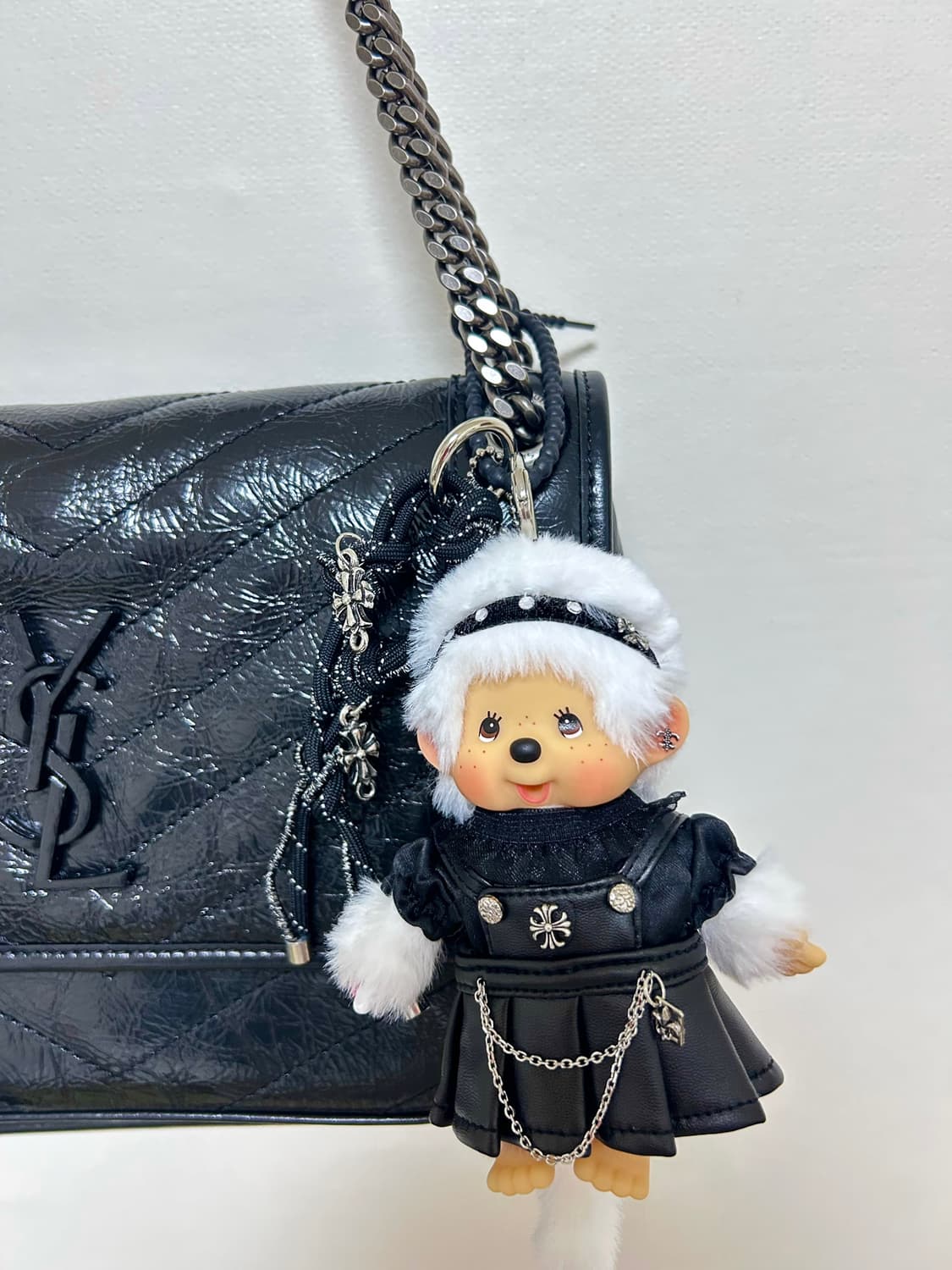 🖤블랙 크롬 하이틴 정품몬치치  커스텀키링 상품이미지6