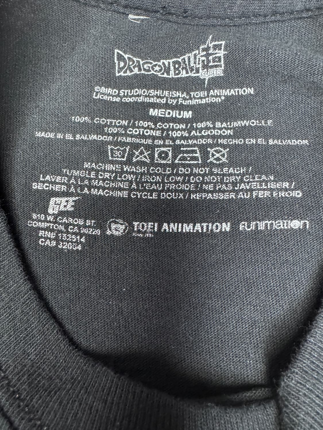 빈티지 드래곤볼 슈퍼 DRAGONBALL 베지터 롱슬리브 티셔츠 M 상품이미지4