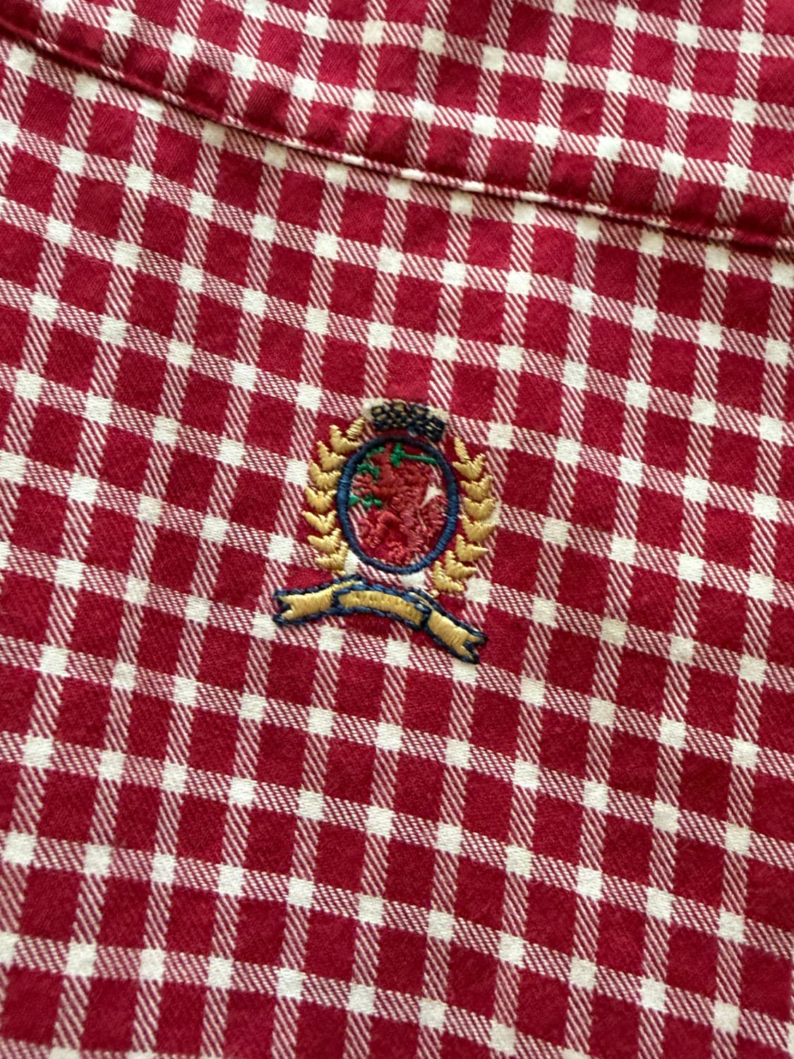 90s Tommy 타미 힐피거 체크 셔츠 M (103-105) 상품이미지3