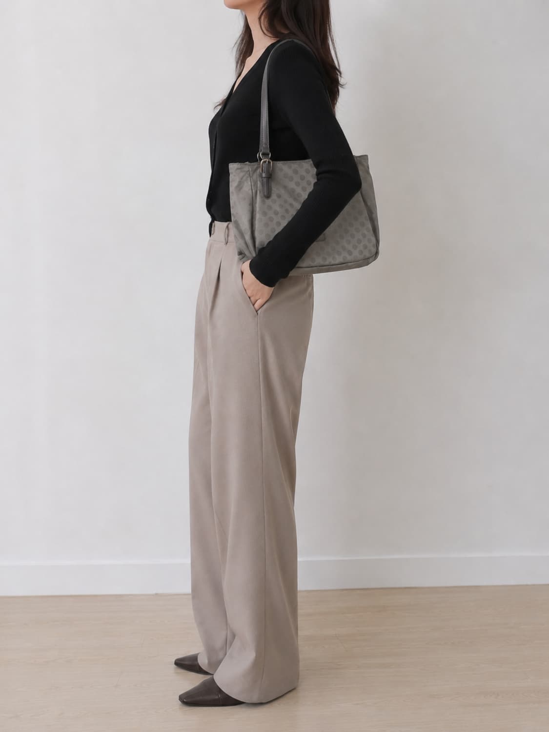 Y'saccs by Yohji Yamamoto 땡땡이 토트겸 숄더백 상품이미지1