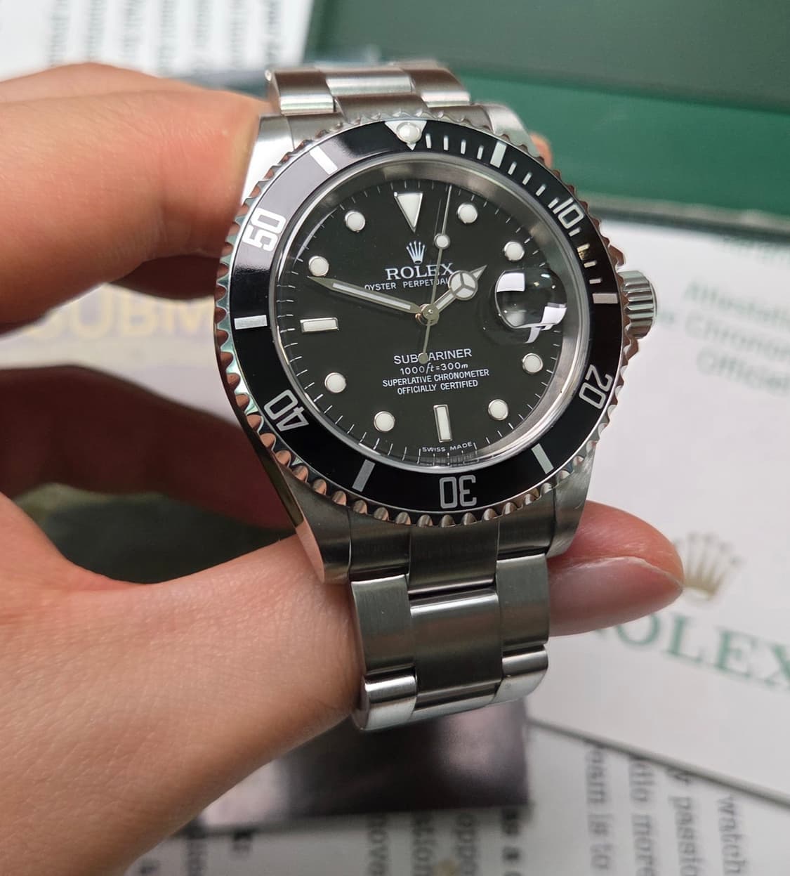 롤렉스 서브마리너 구구섭 Ref.16610 데이트 블랙스틸 
 상품이미지5