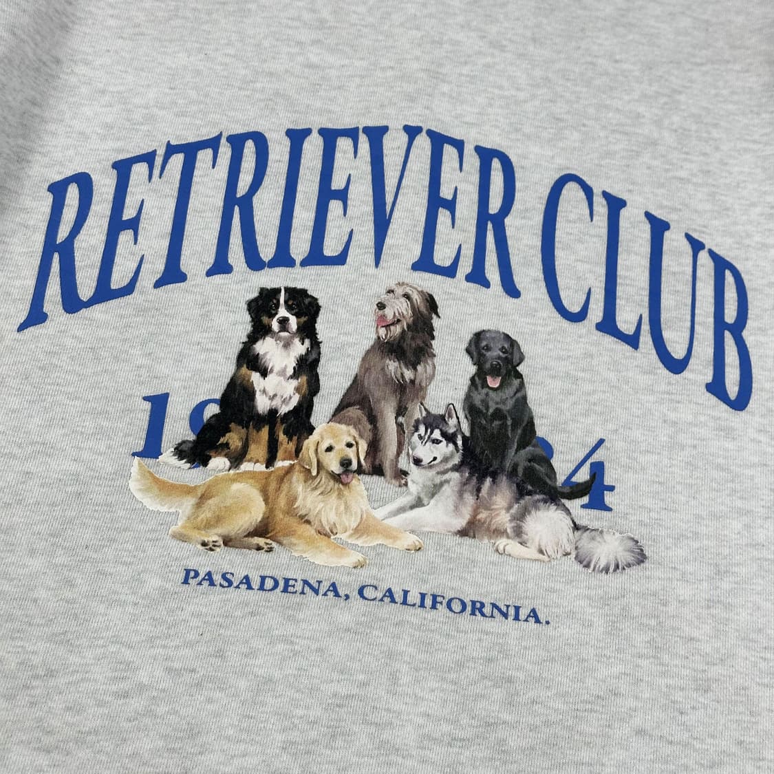 리트리버클럽 오트밀 크루넥 맨투맨 (실측 L) 상품이미지3