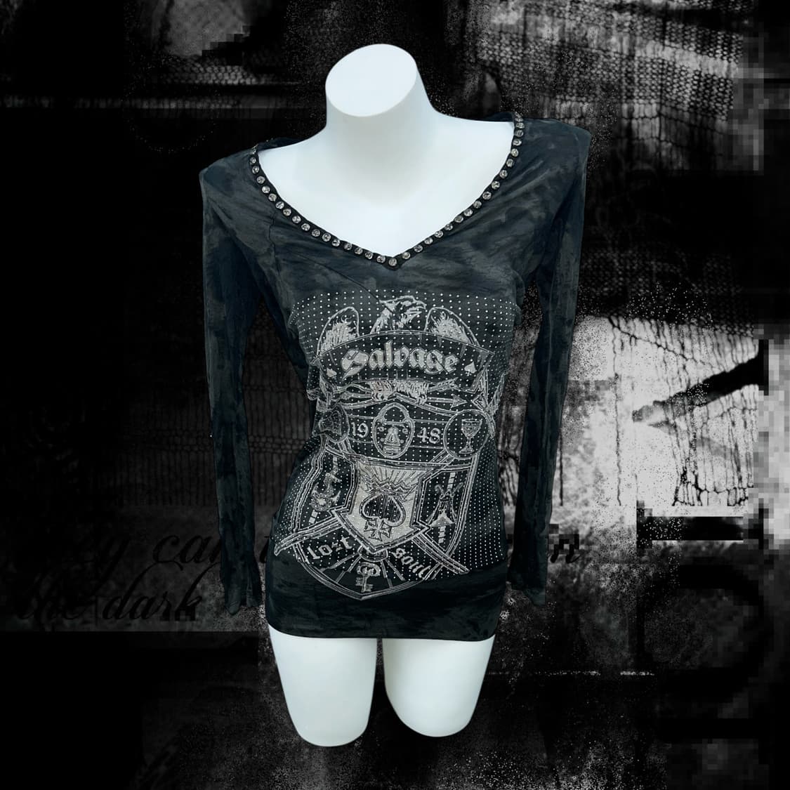 ‘SALVAGE' Cubic Stud Details Long sleeve 상품이미지2
