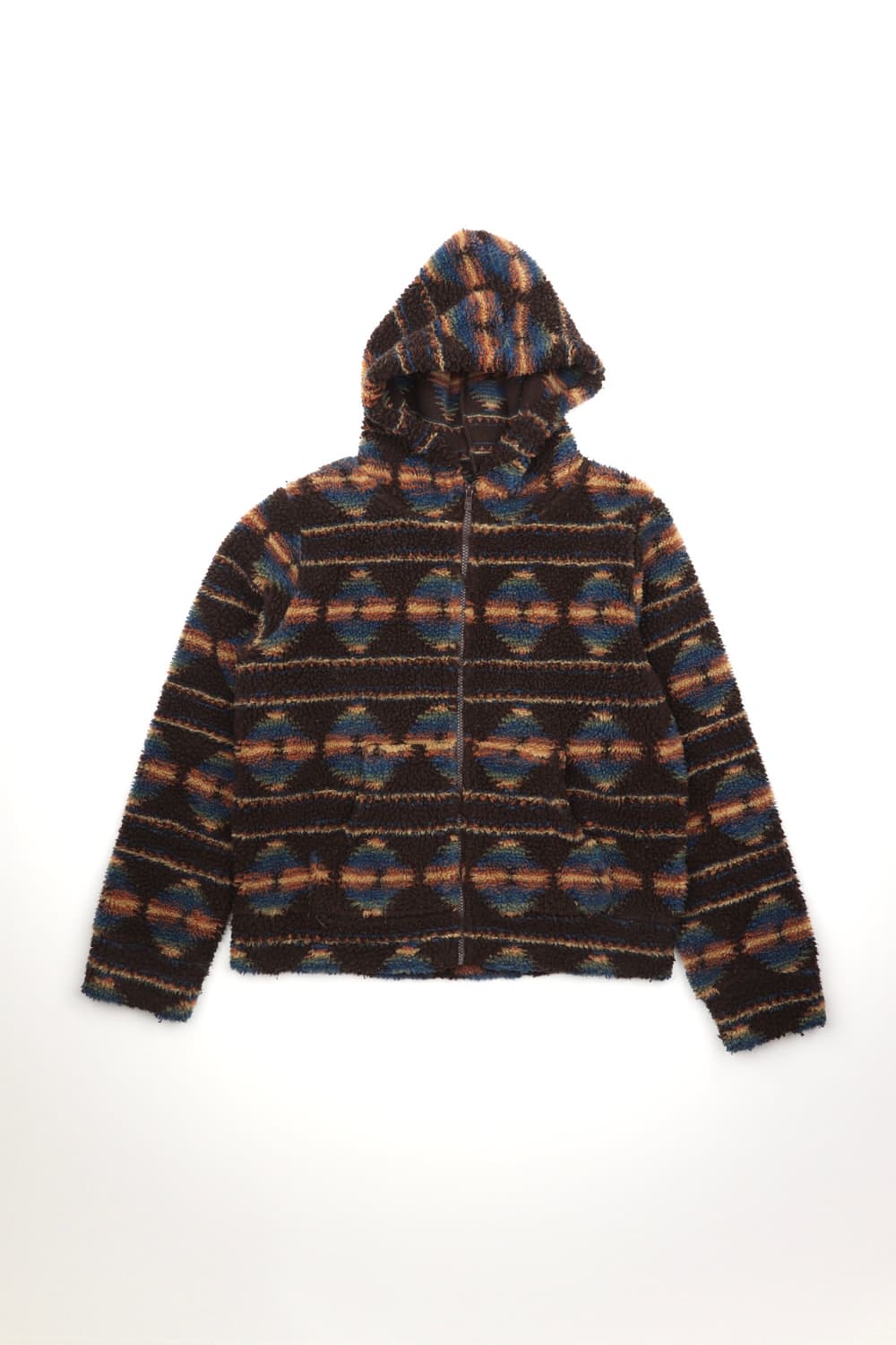 Beams heart 노르딕 패턴 보아 후리스 브라운(여성) 상품이미지1