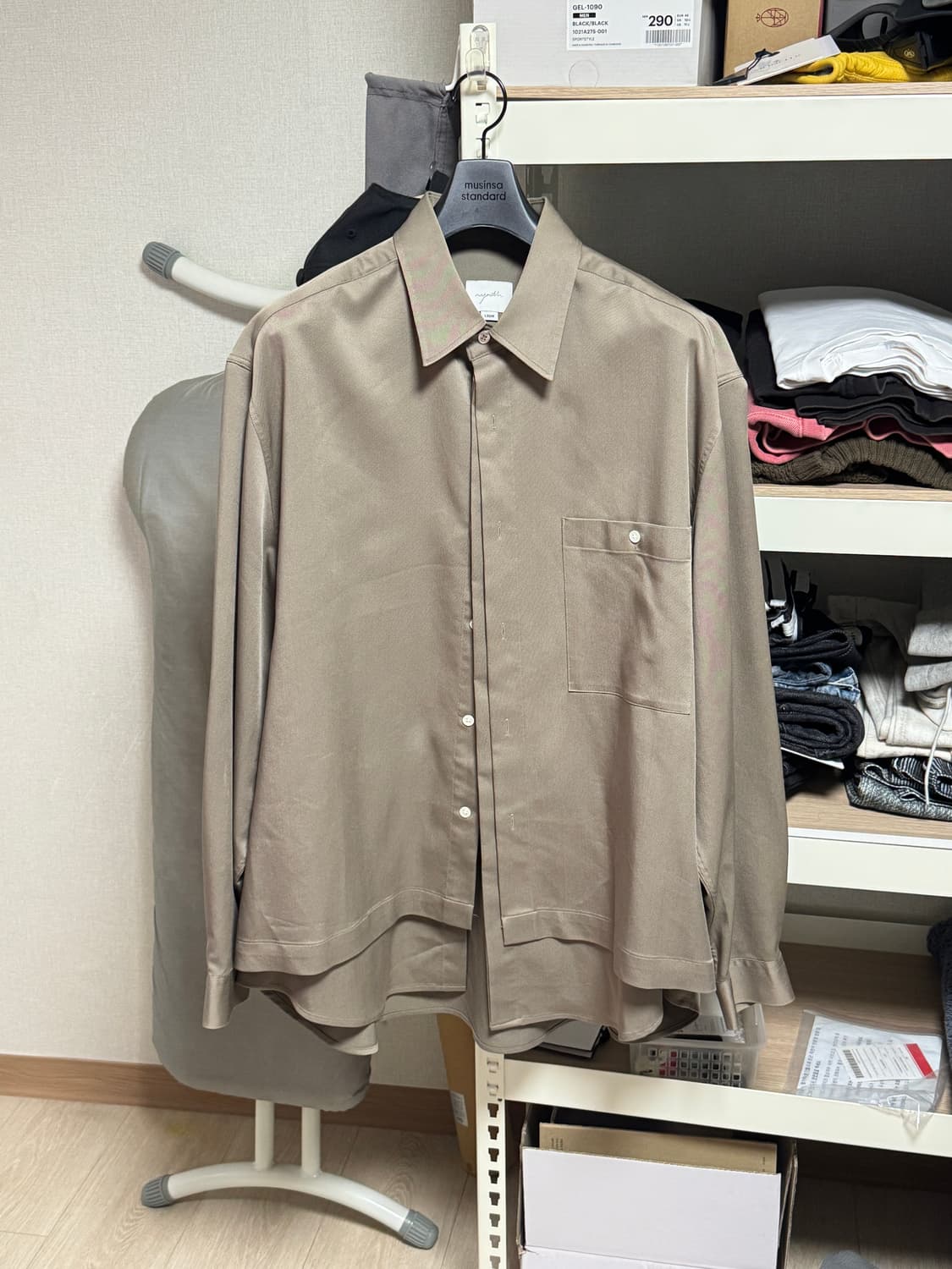 유스 레이어드 셔츠 L size 상품이미지1