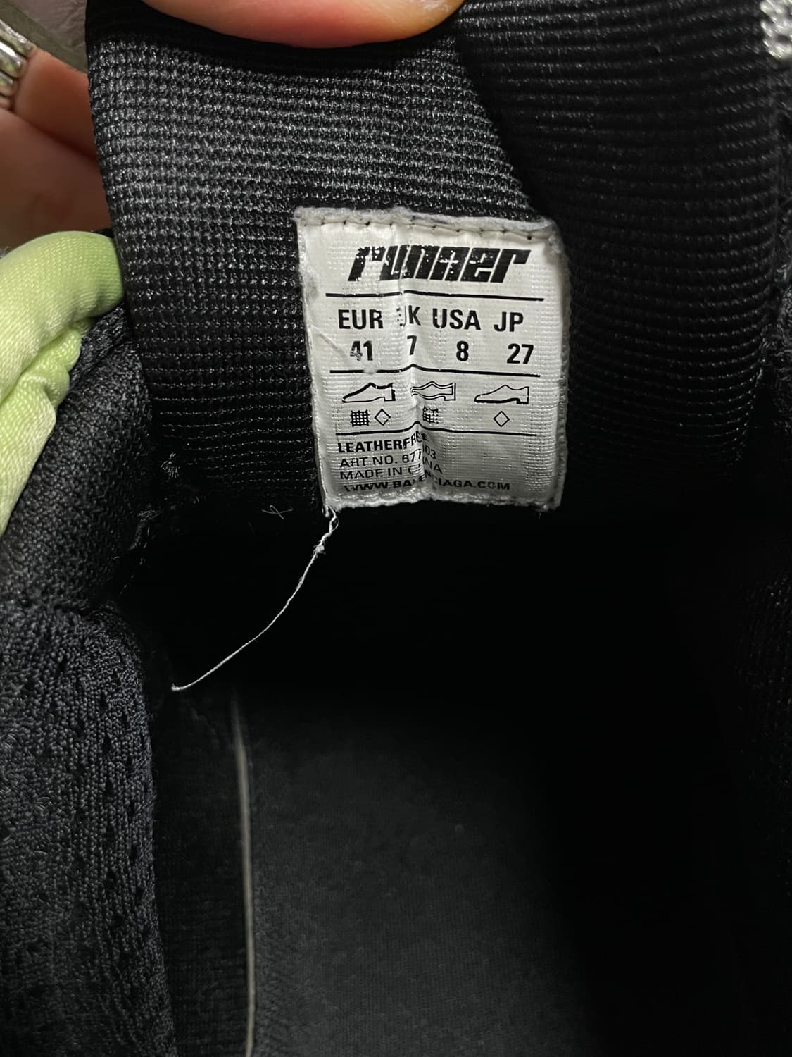 [41] 발렌시아가 러너 그레이 그린 블루 상품이미지7