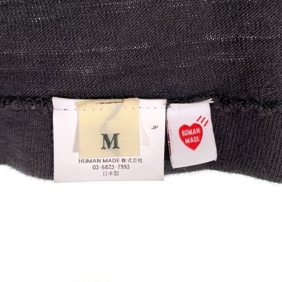 휴먼 메이드 그래픽 롱슬리브 티셔츠 블랙 상품이미지7