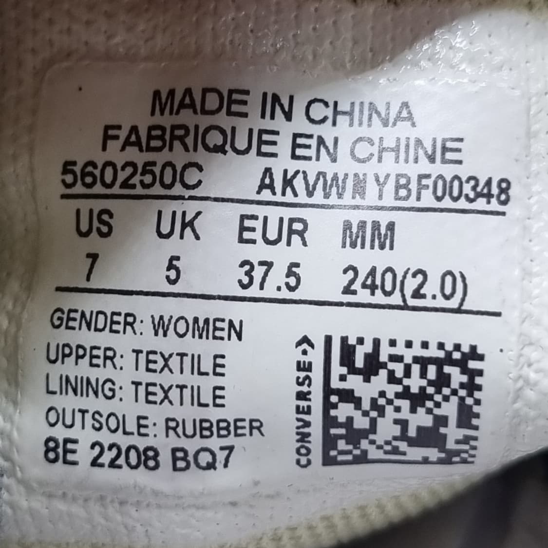 컨버스 올스타 리프트 스니커즈240 상품이미지6