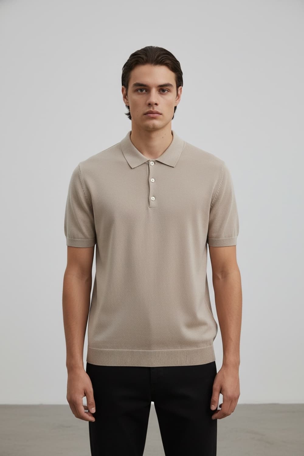 100/ 솔리드옴므 20SS 실크 니트 반팔 상품이미지2