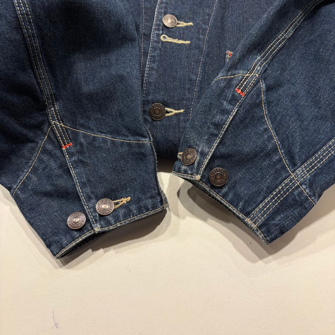 [38] 90s 리바이스 일본판 워크웨어 데님 커버올 자켓 C979 상품이미지6