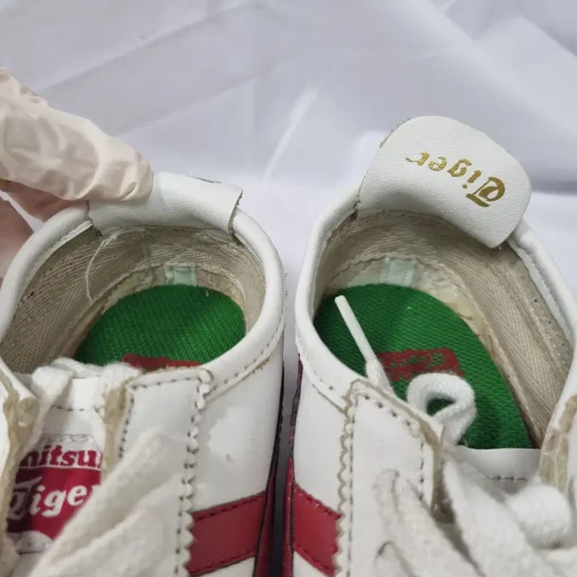 230 오니츠카타이거 메깃코 66 버건디 흰빨 스니커즈 상품이미지5