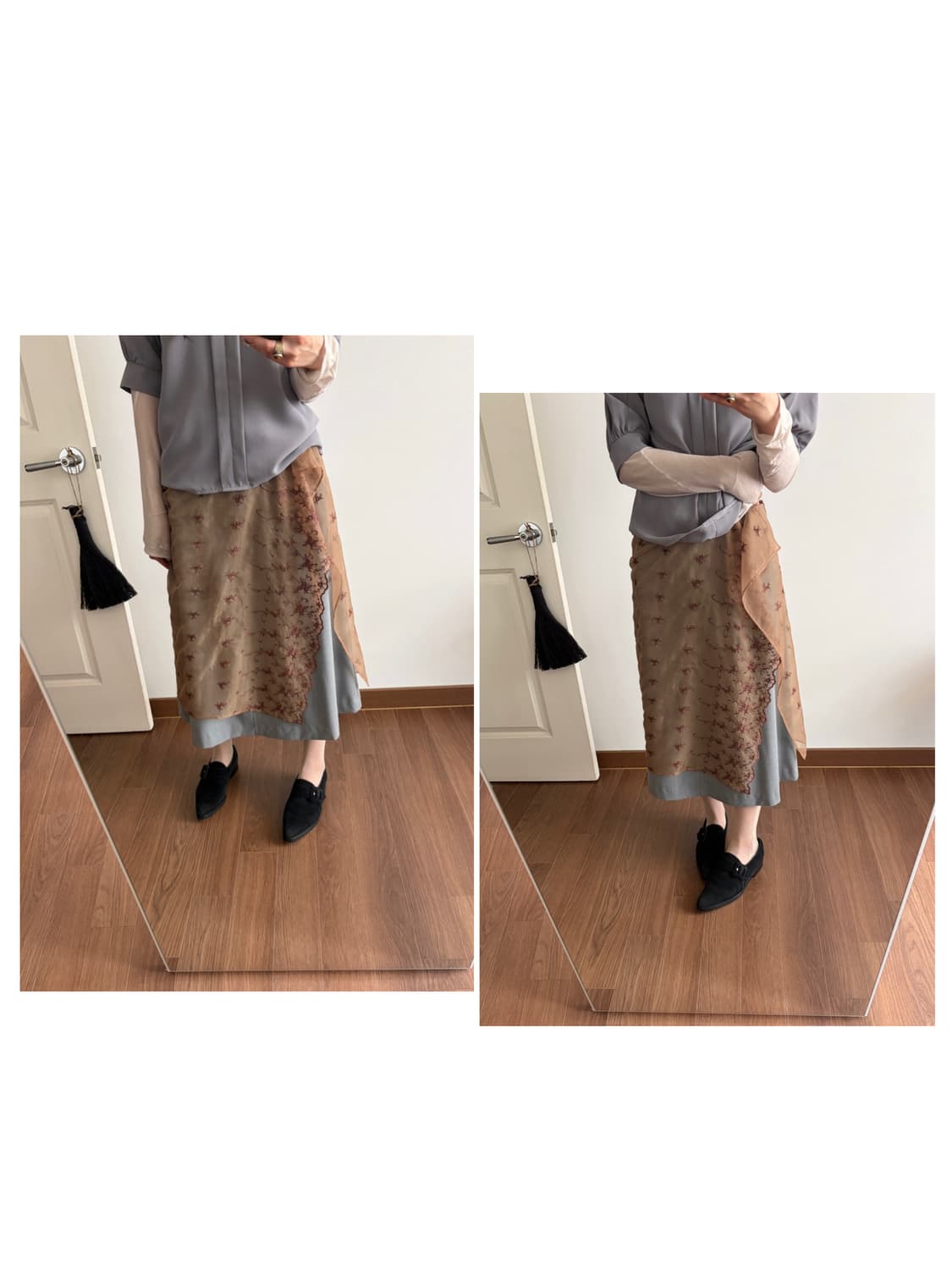 flower patterned scarf 상품이미지4