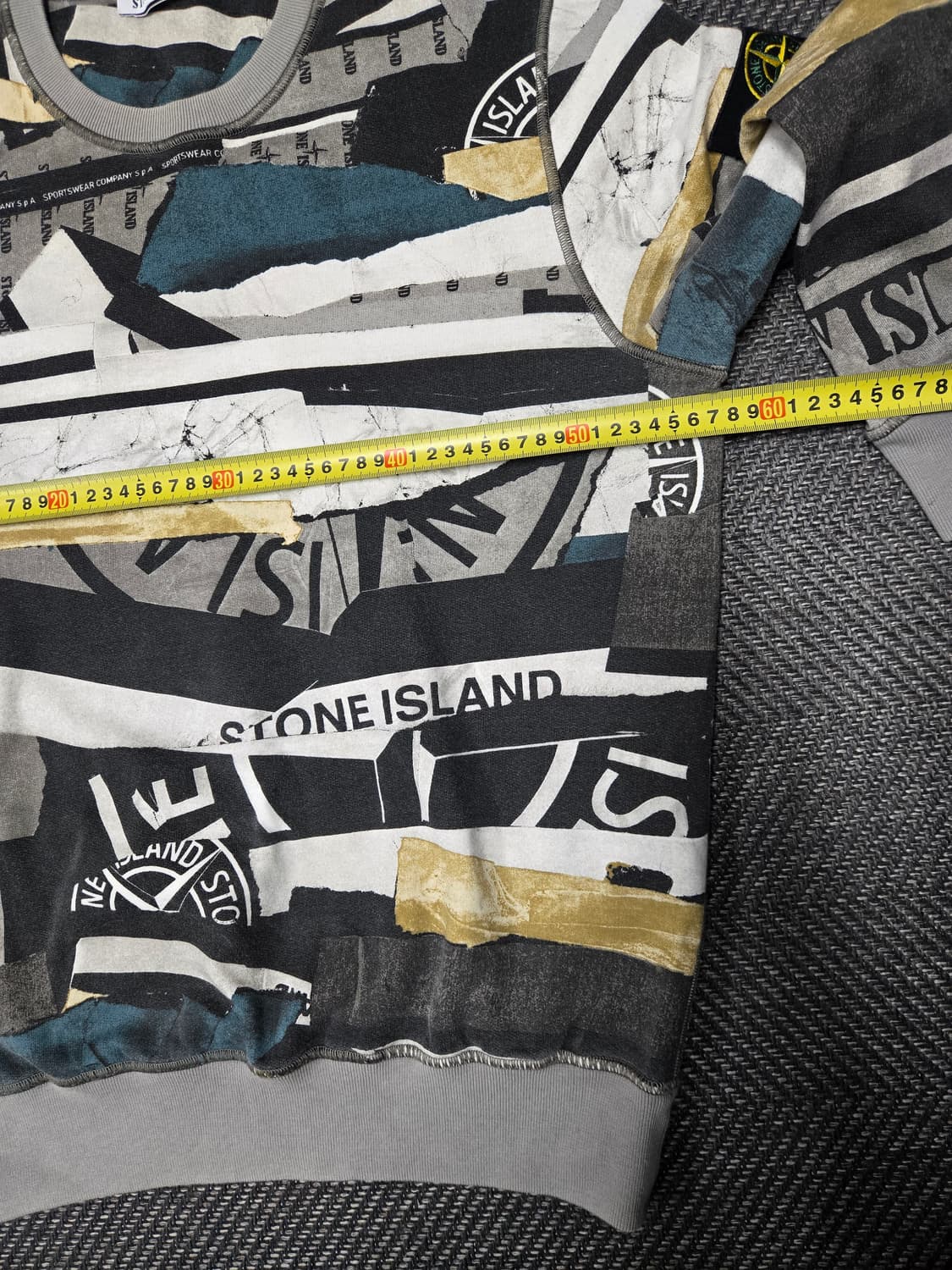스톤아일랜드 패치워크 콜라주 맨투맨 기모 맨투맨 상품이미지7