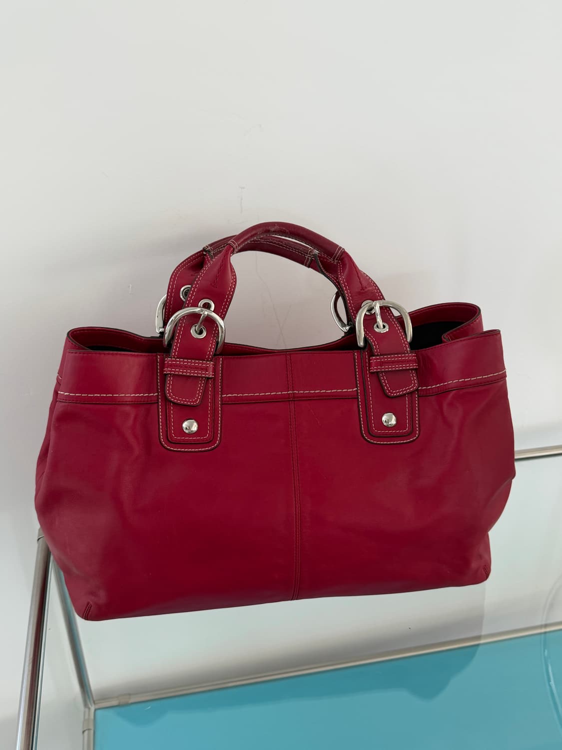 90’s Coach red shoulder bag 상품이미지3