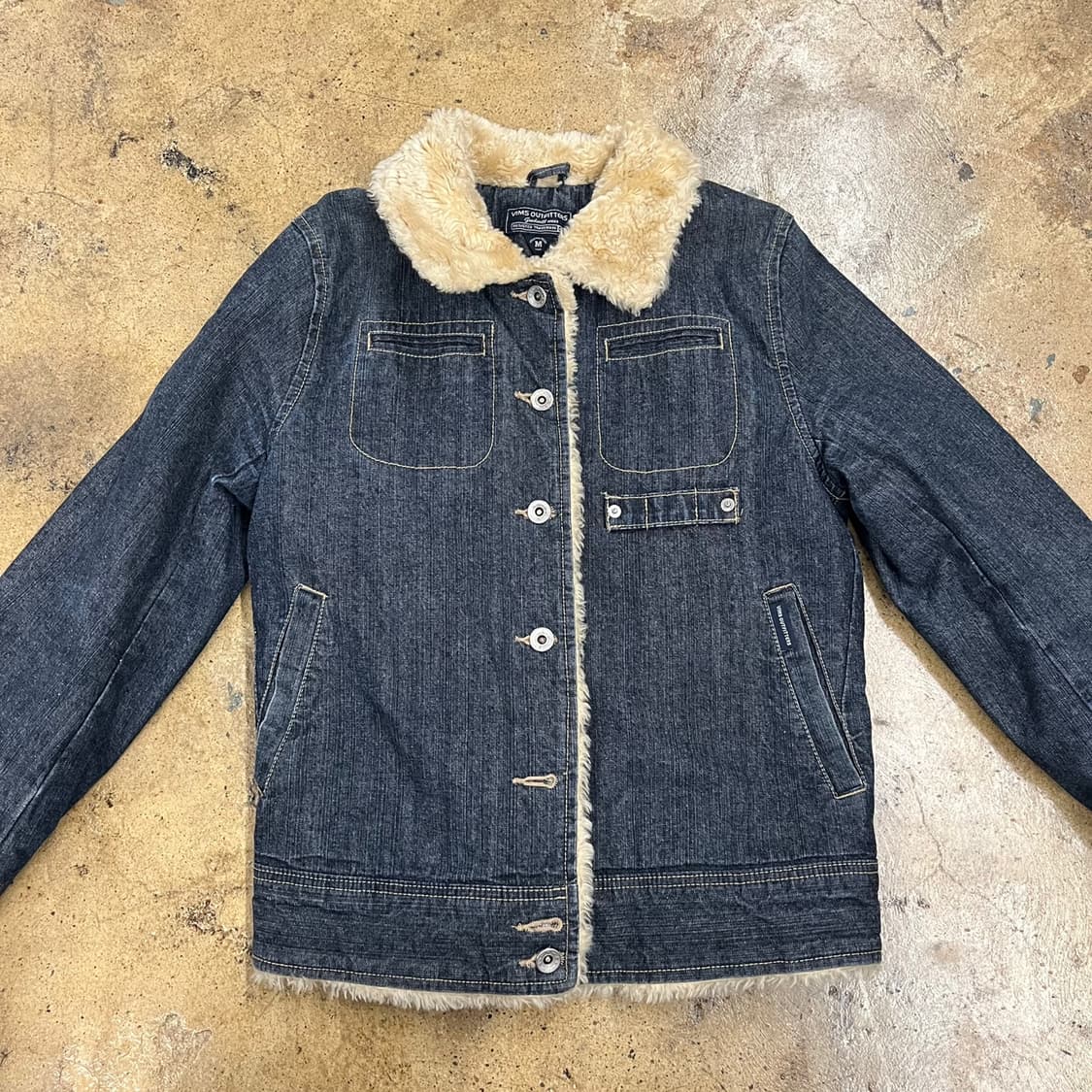 [정품/M] VIMS 아웃피터스 데님 무스탕 자켓 b18 상품이미지3