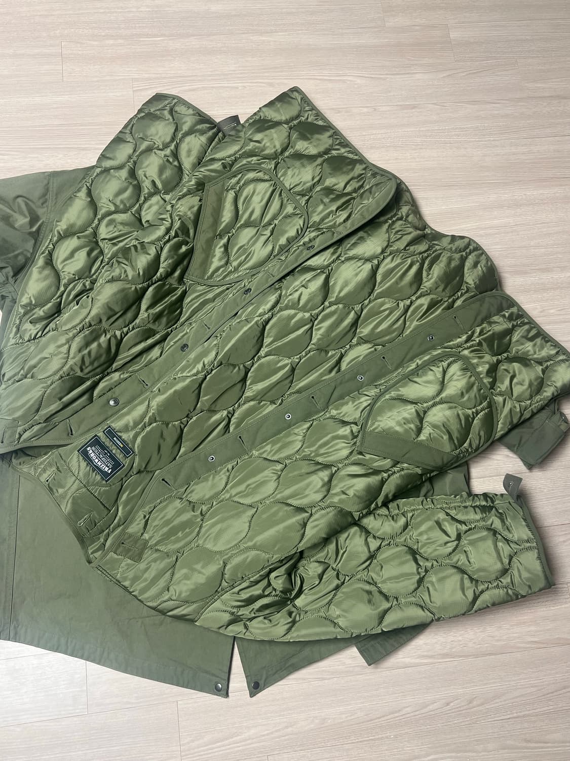 프리즘워크 m65 피쉬테일 파카003 올리브 상품이미지4