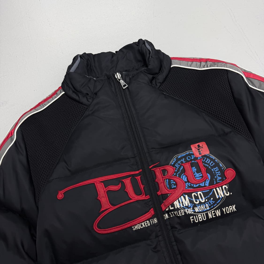 FUBU 후부 올드스쿨 빅로고 레이싱 패딩 상품이미지3