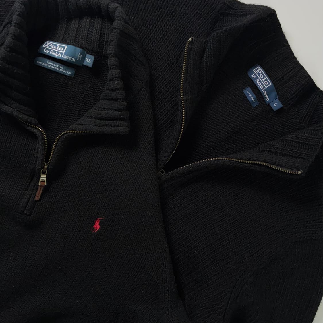 Polo  폴로 랄프로렌 울 블랙 니트집업  상품이미지7