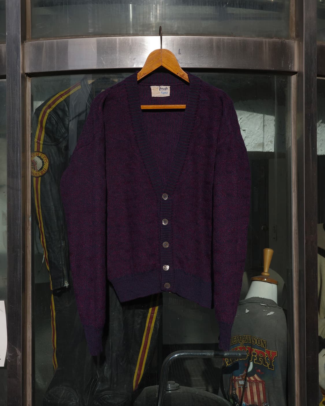 70‘s Pringle 알파카 헤어리 가디건 상품이미지1