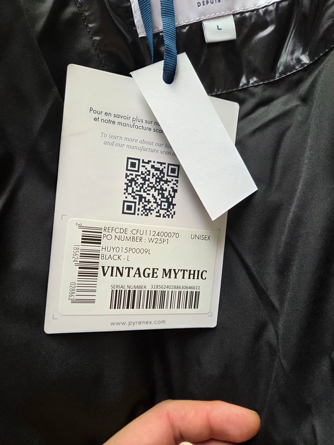 피레넥스 25fw 빈티지 미틱 블랙 L 새상품 상품이미지6