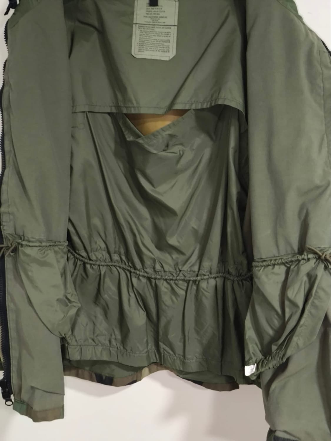 라지레귤러 미군 ECWCS 고어텍스 파카 우드랜드 상품이미지6