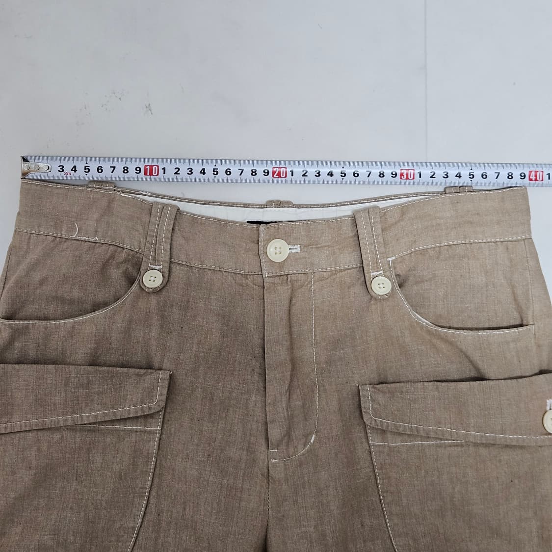 일본빈티지 Rageblue 카고포켓 치노팬츠 베이지 30 상품이미지8