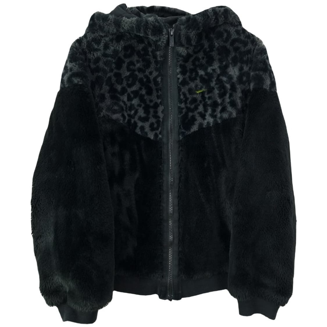 [나이키] 스우시 자수 레오파드 후드 쉐르파 후리스 자켓 M19568 상품이미지2