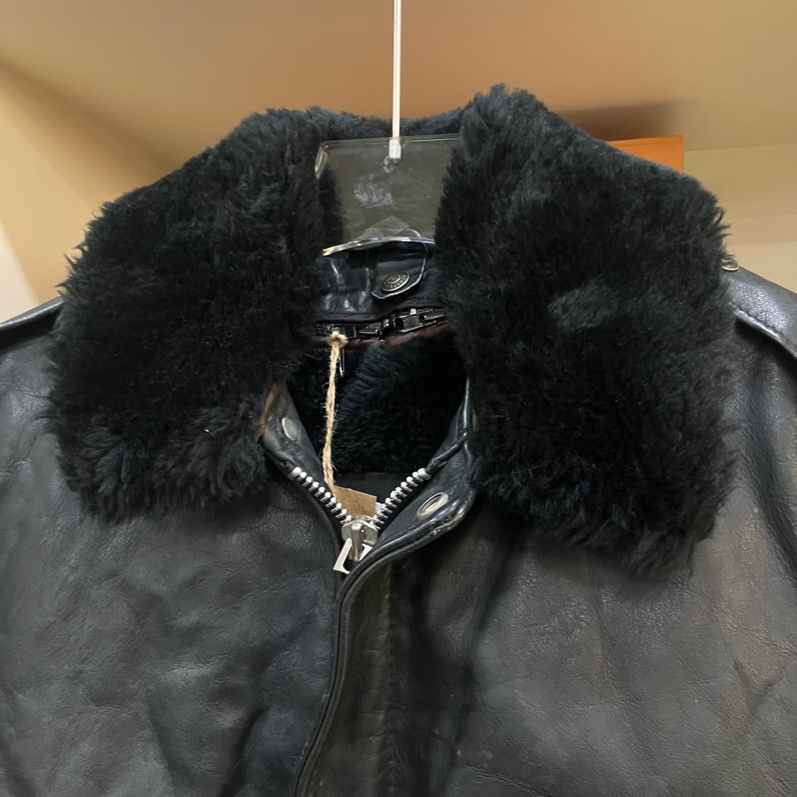 Schott 쇼트 g-1 블랙 항공 레더 무스탕자켓 40 상품이미지4