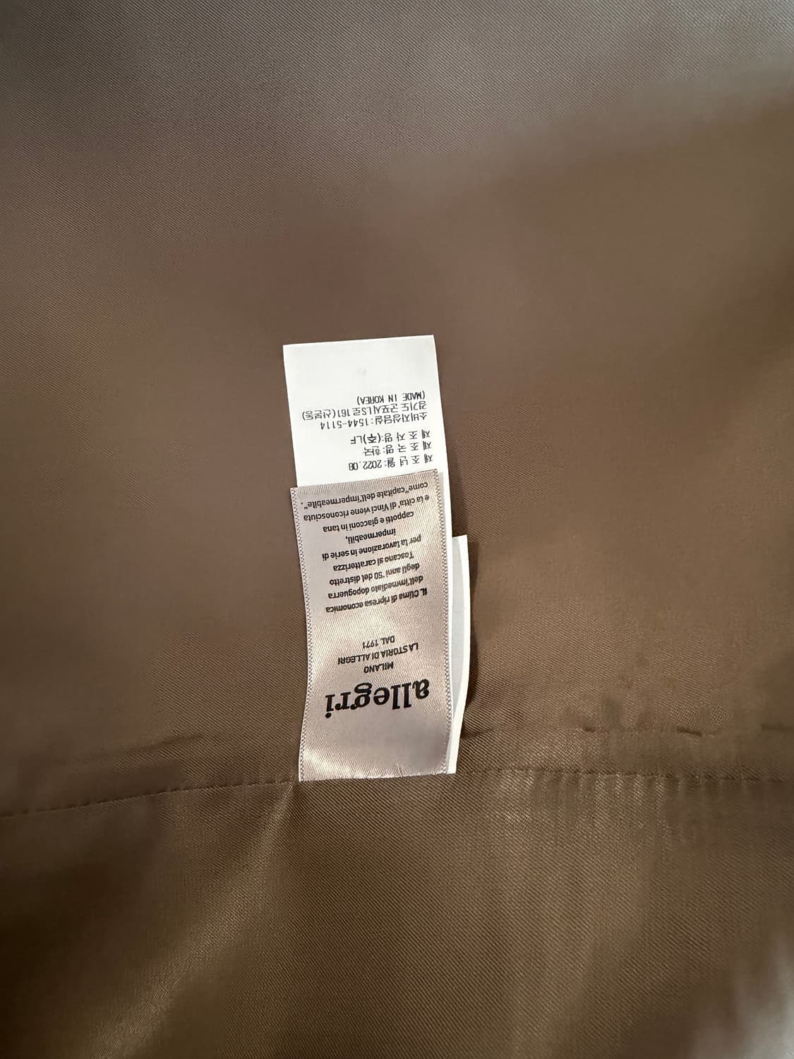 알레그리 오버핏 발마칸 코트 52시이즈 팝니다.  상품이미지5