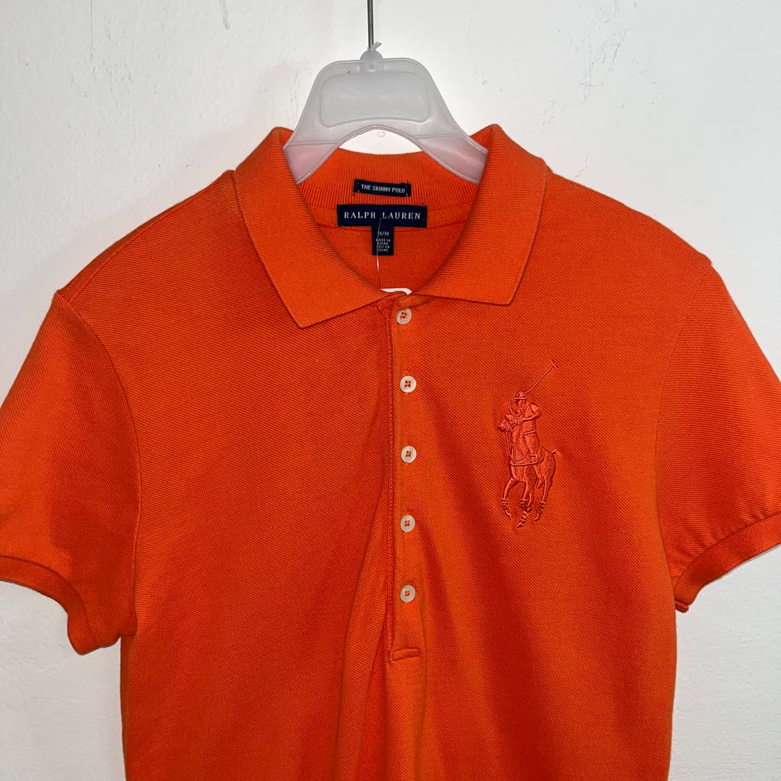 Polo Orange big pony collar T shirt 상품이미지5