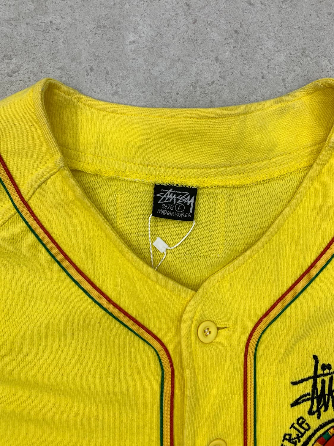 Stussy 스투시 90‘s 자메이카 베이스볼 져지 상품이미지5