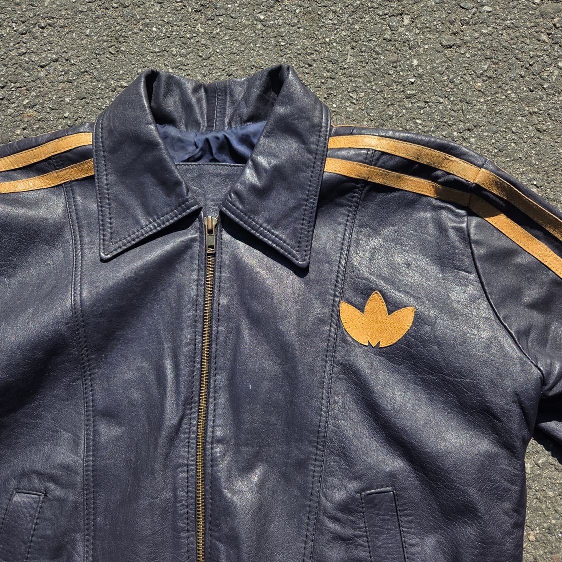 빈티지 아디다스 빅로고 가죽자켓 상품이미지2