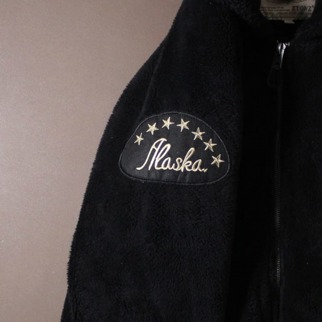 XTONZ 성조기·알래스카 패치 퀼팅 플리스 자켓 상품이미지4