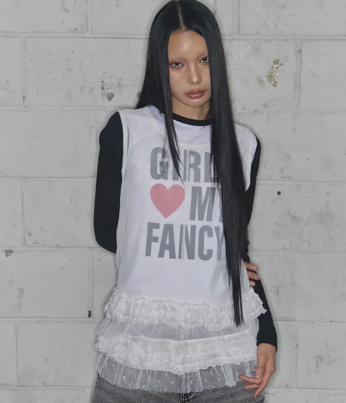 팬시클럽 - 도트 레이어드 원피스 상품이미지1