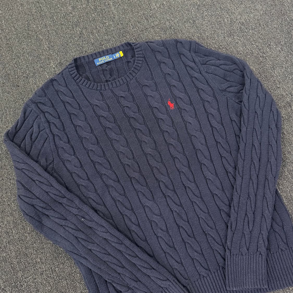 폴로랄프로렌 네이비 케이블 니트  상품이미지2