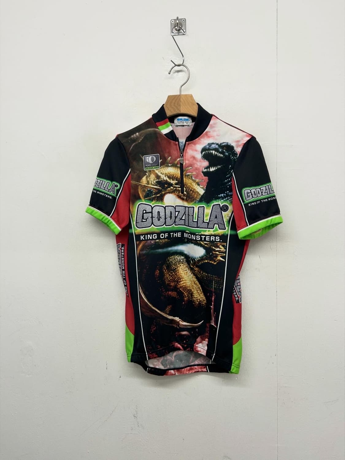 빈티지 펄이즈미 고질라 반팔 사이클 져지 상품이미지1