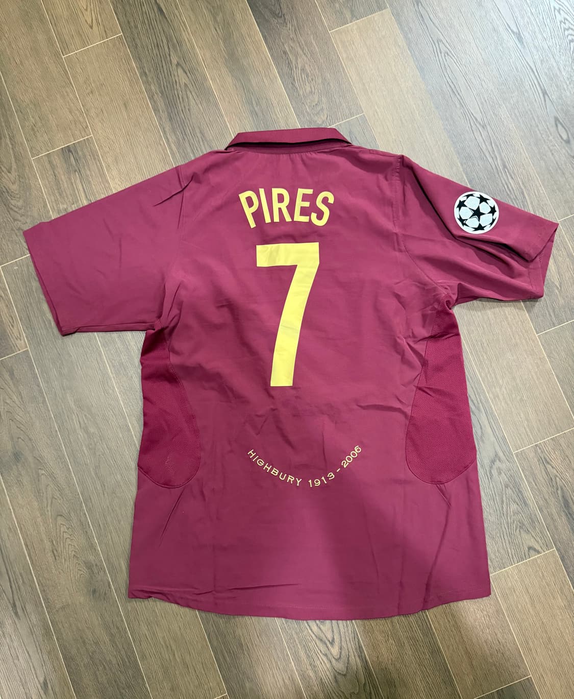 (2XL) 아스날 05-06 유니폼 피레스 챔스 패치 마킹 상품이미지2