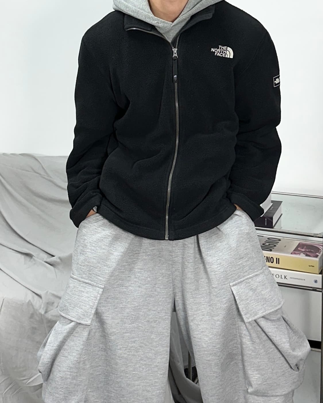 노스페이스 블랙 플리스 자켓 100 상품이미지1