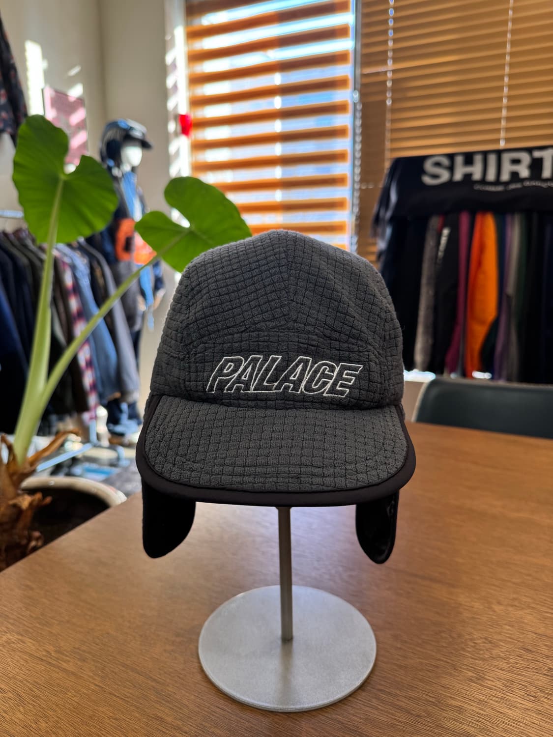 [OS] 팔라스 그리드 플리스 리버시블 이어플립 햇 블랙  상품이미지6