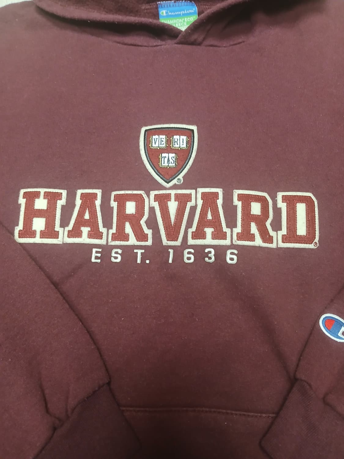 챔피온 하버드 후드티 버건지  상품이미지3