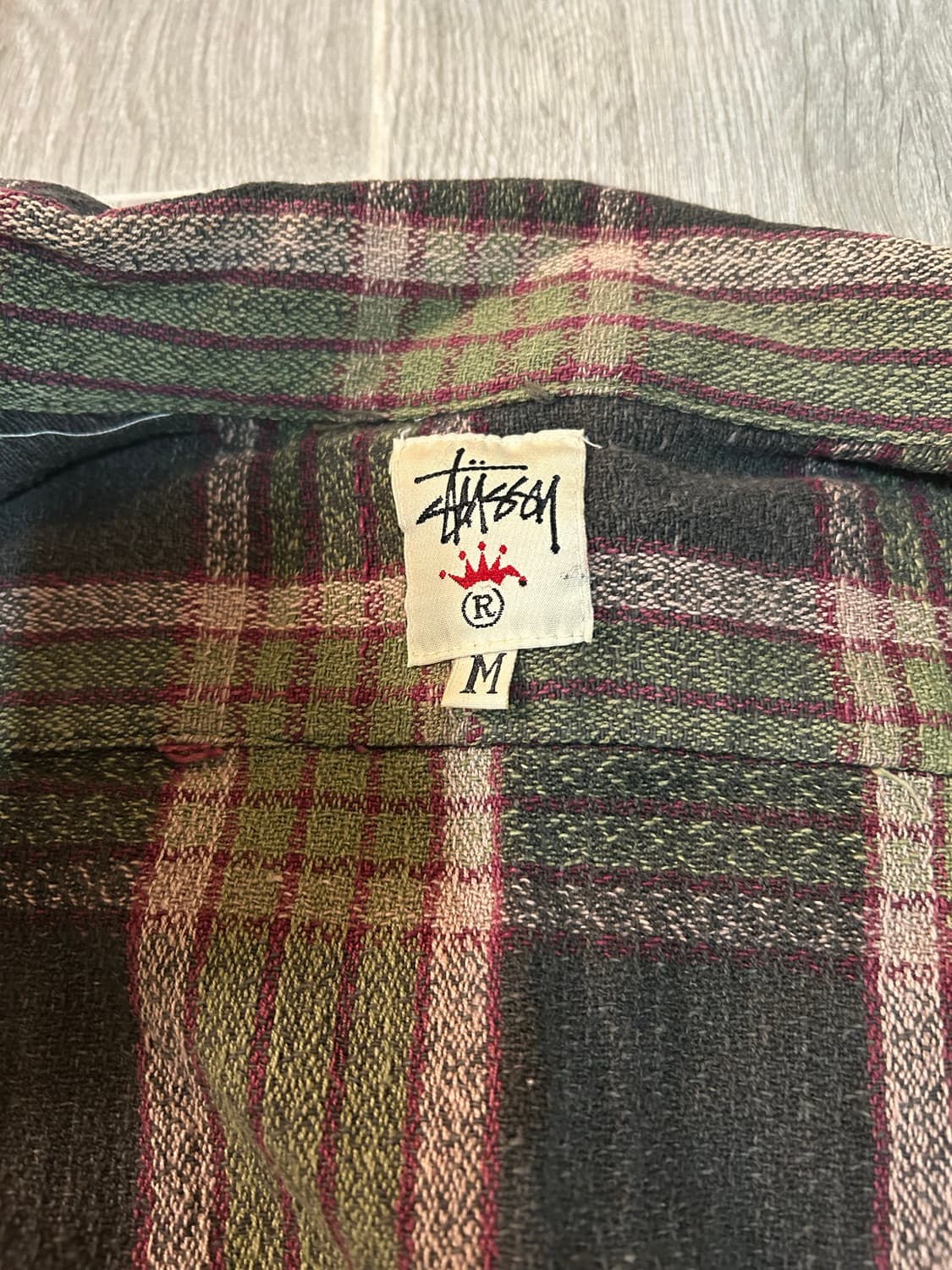 90s 스투시 크라운택 셔츠 m 상품이미지3