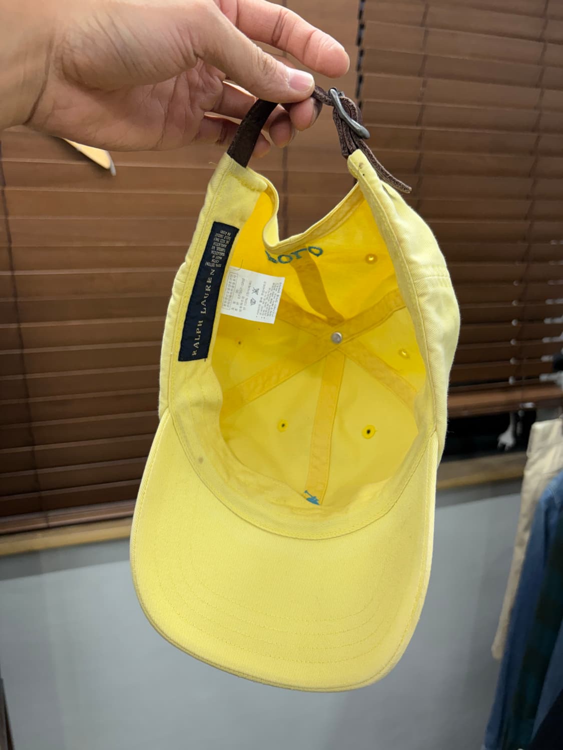 폴로 랄프로렌 가죽 스트랩 한정판 모자 상품이미지4