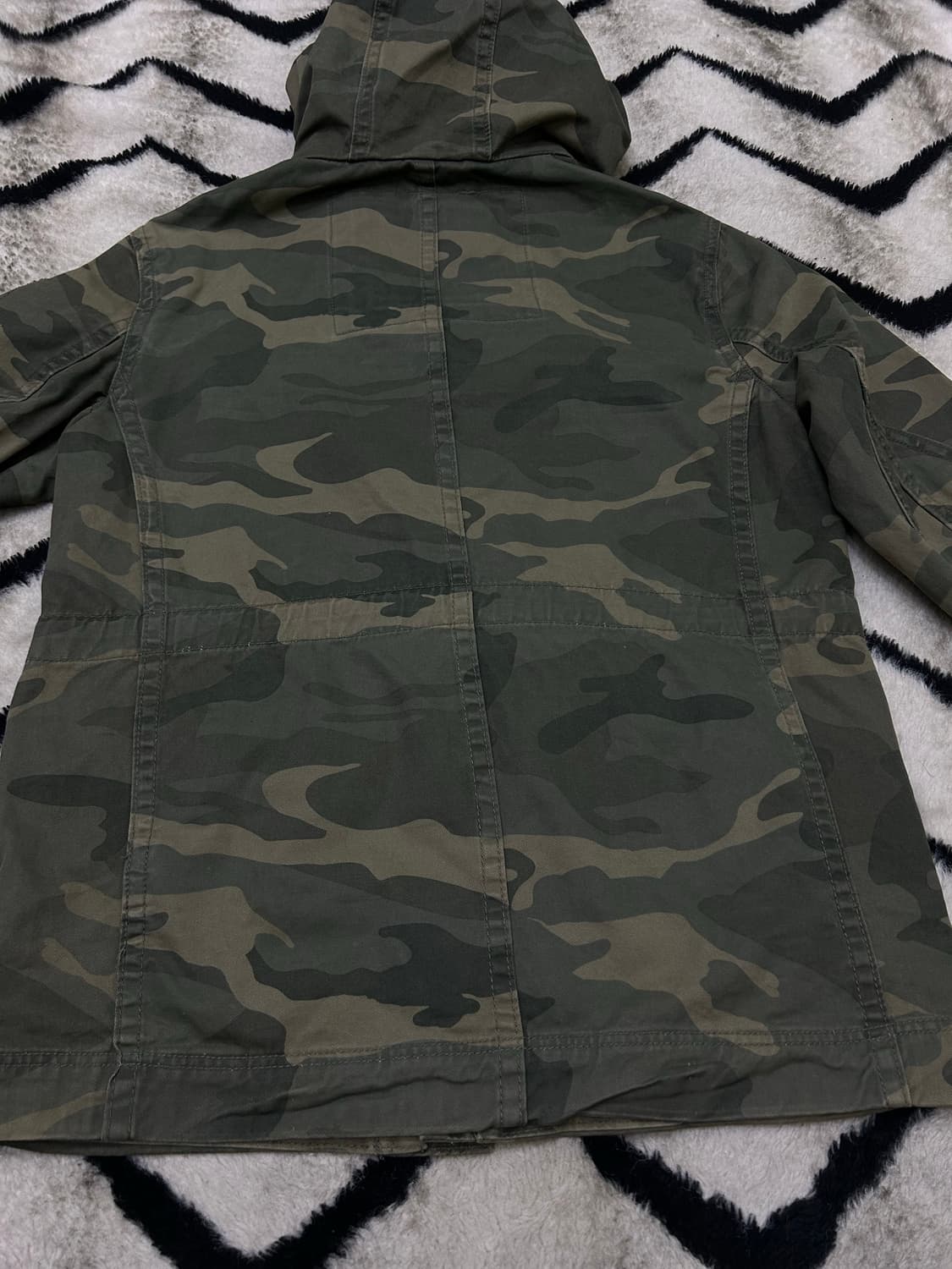 [XL]아베크롬비 카모플라쥬 필드 워크 후드야상 상품이미지4