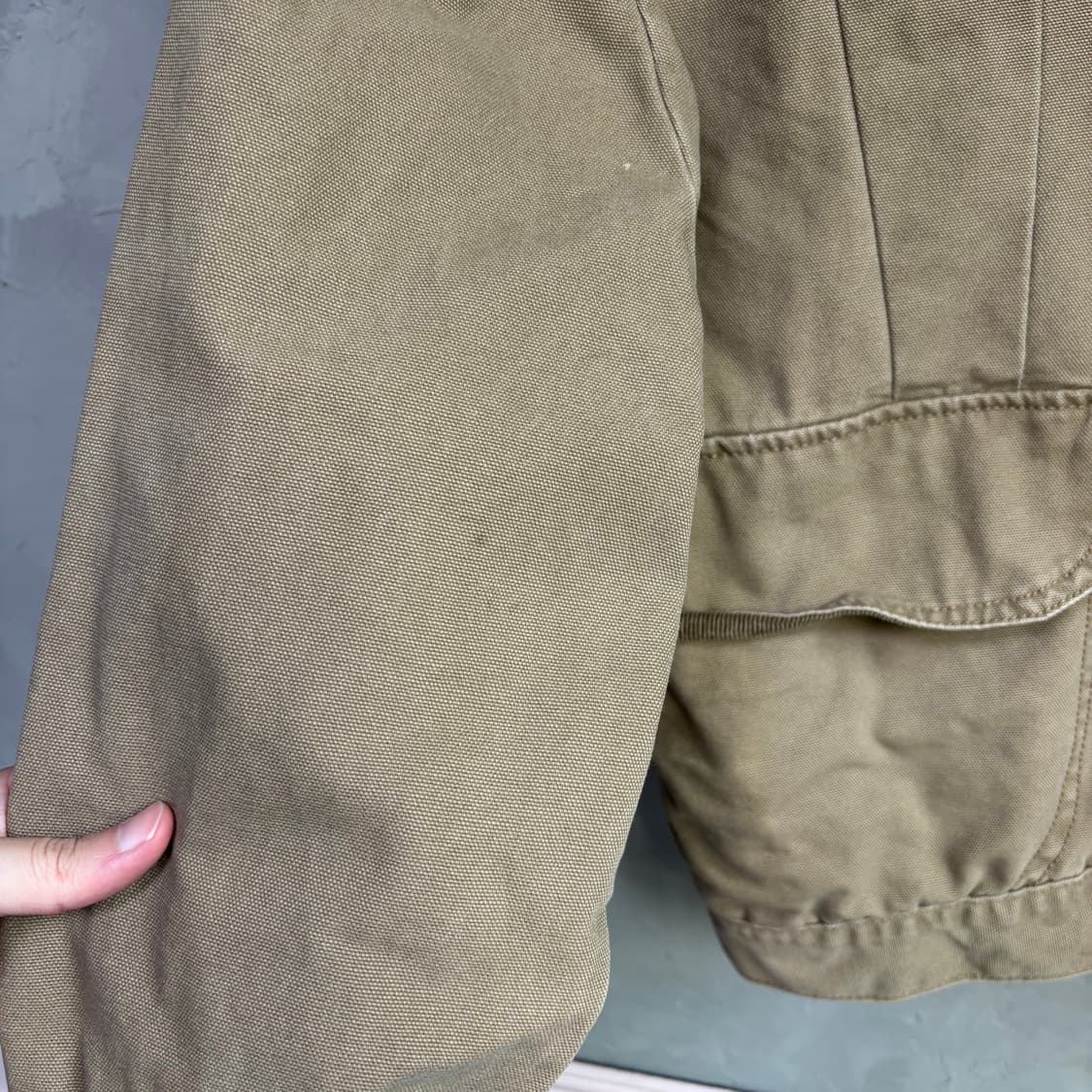 칼하트 워크자켓 카키 베이지 상품이미지6
