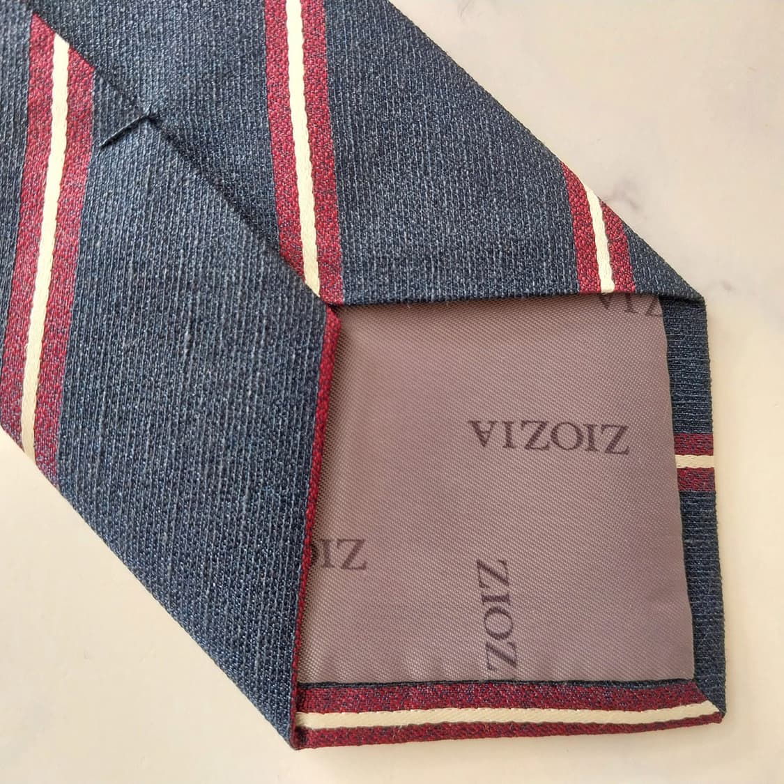 지오지아 네이비 스트라이프 넥타이 7.6cm A+등급 K2081 상품이미지8