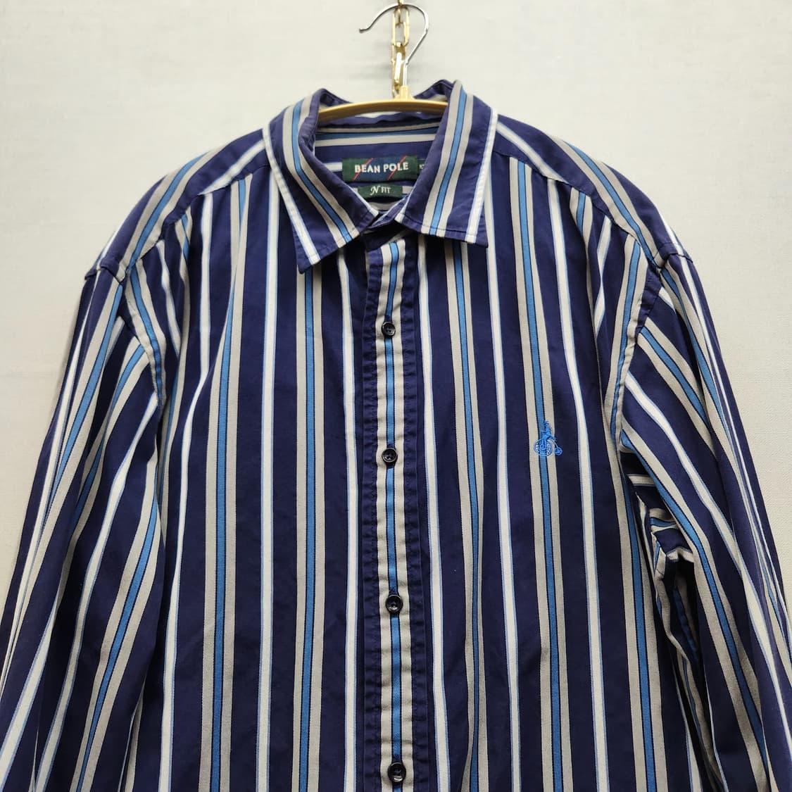 빈폴 로고자수 스트라이프 셔츠 105(XL) 상품이미지2