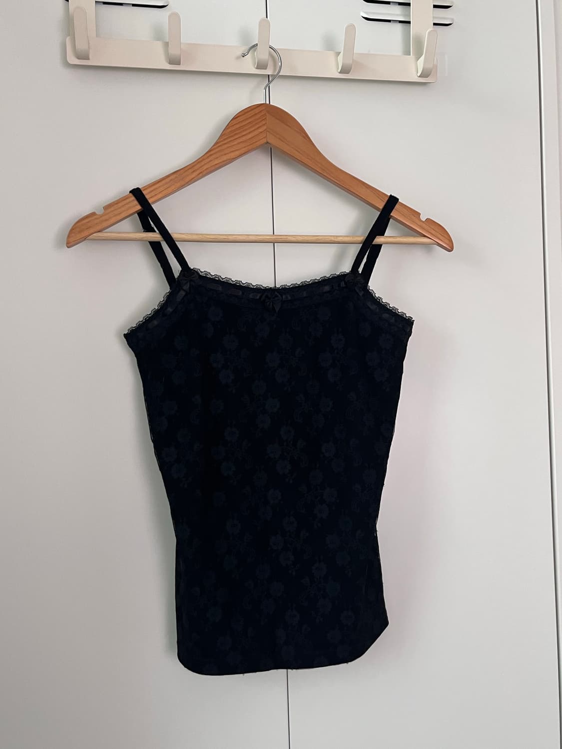 Vintage 블랙 장미 레이스 슬리브리스 상품이미지6