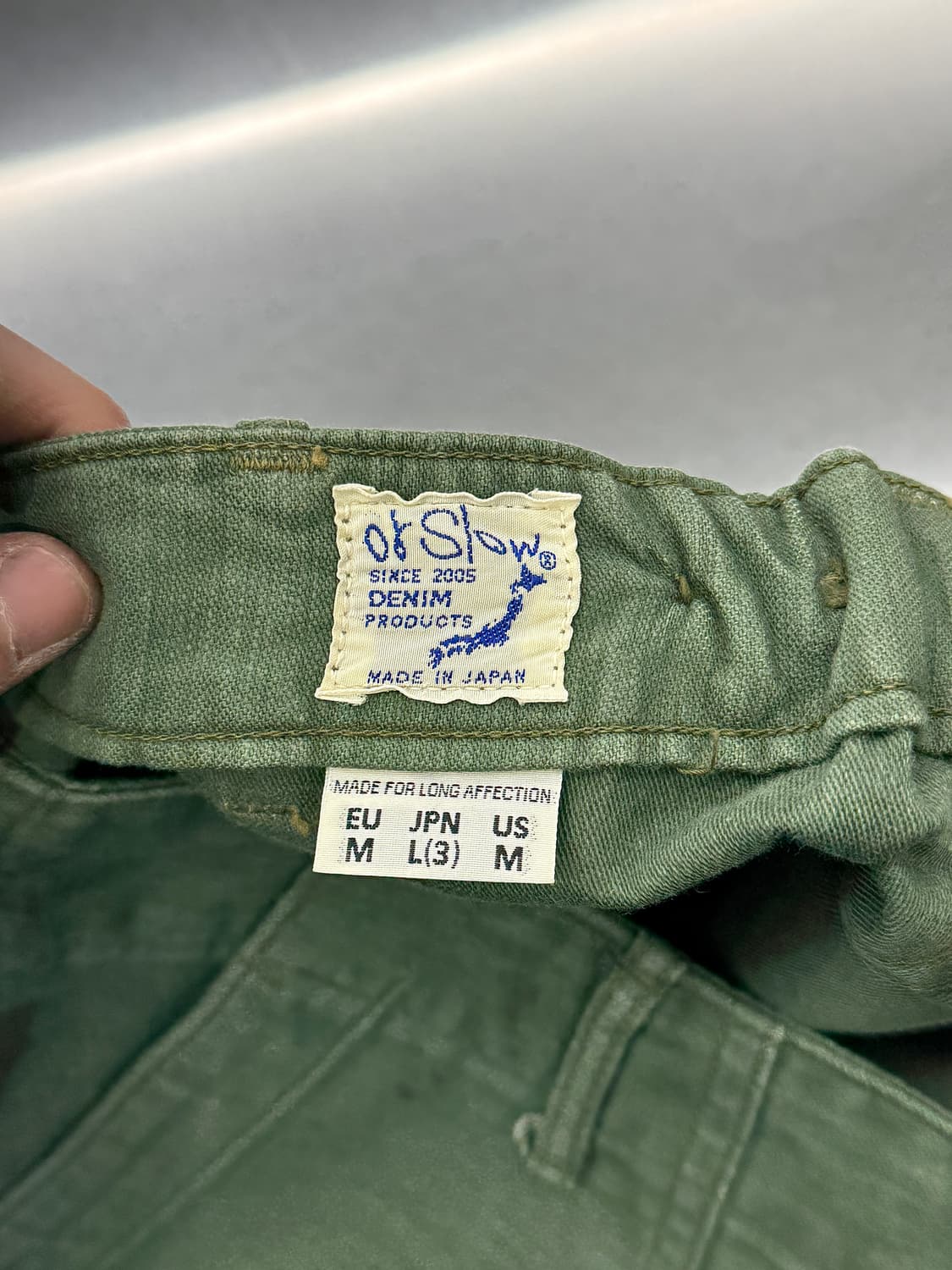 오어슬로우 US ARMY 아미 그린 퍼티그 팬츠 상품이미지7