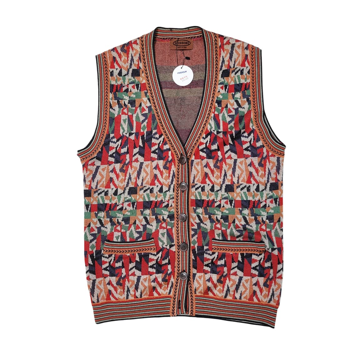 MISSONI 미쏘니 빈티지 패턴 니트 조끼 상품이미지1