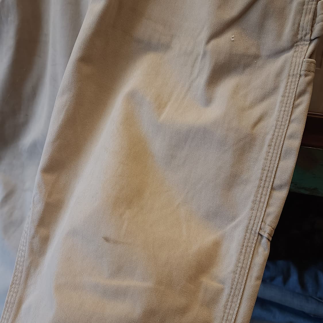 칼하트 싱글니 카펜터 워크팬츠 베이지 치노 코튼 릴렉스드 핏 36x30 상품이미지6